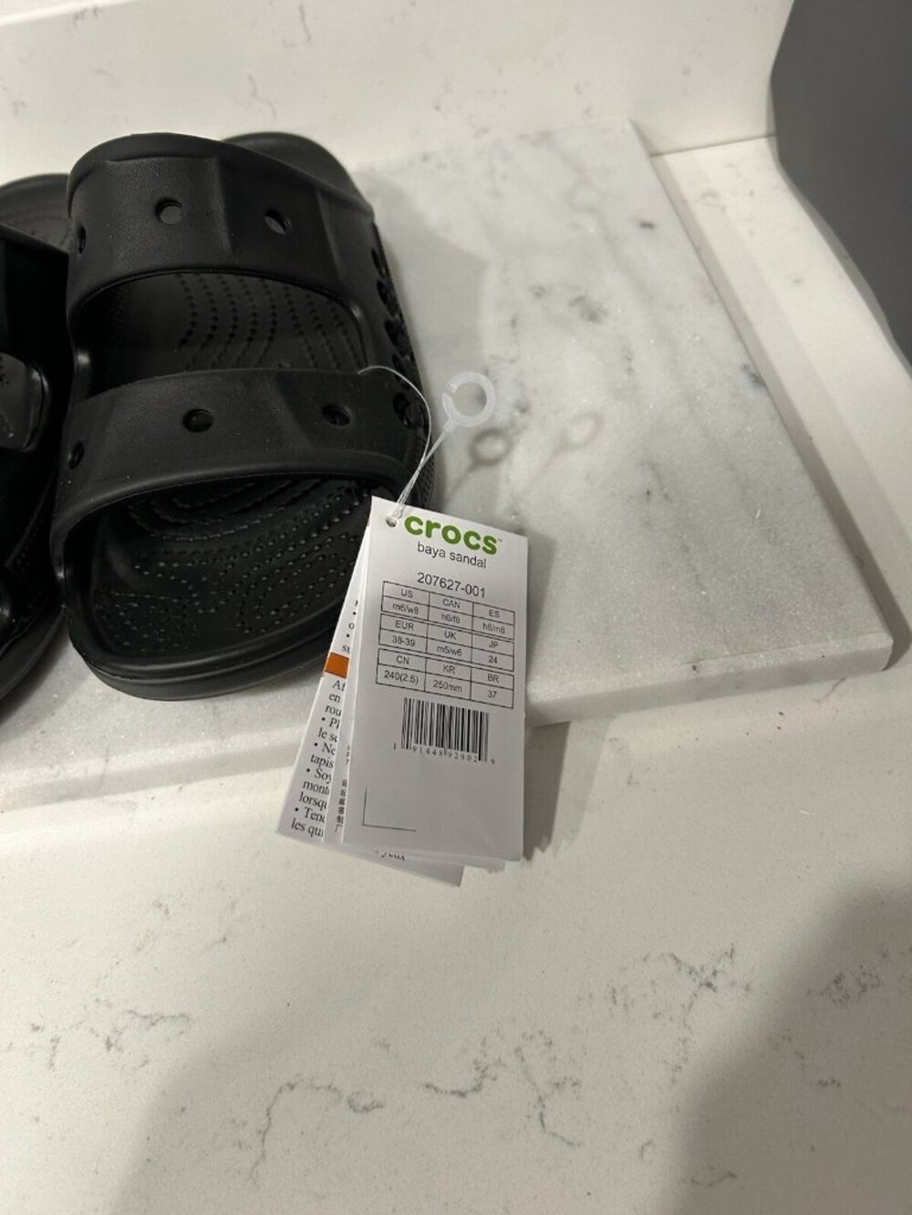 Crocs Men's and Women's Sandals - Baya Sandals, Waterproof Shower Shoes M6 W8 - Picture 2 of 6